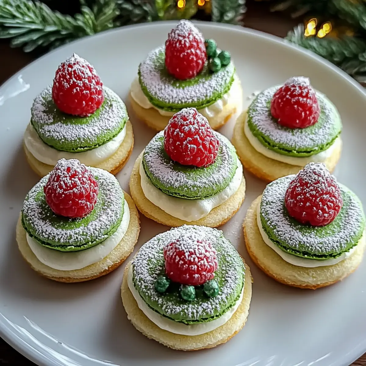 Christmas Tree Cake Macarons