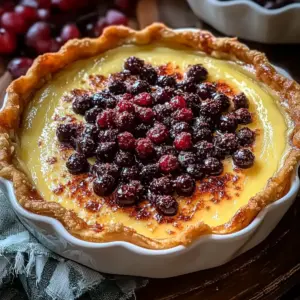 Cranberry Custard Pie