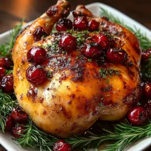 Cranberry Maple Roast Chicken