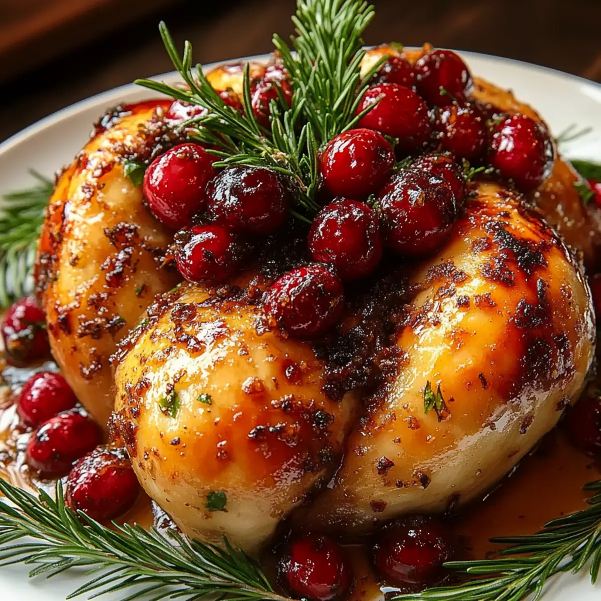 Cranberry Maple Roast Chicken
