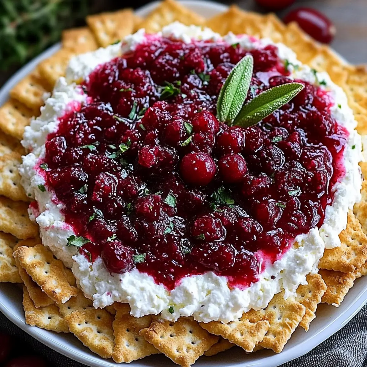 Cranberry Whipped Feta Dip