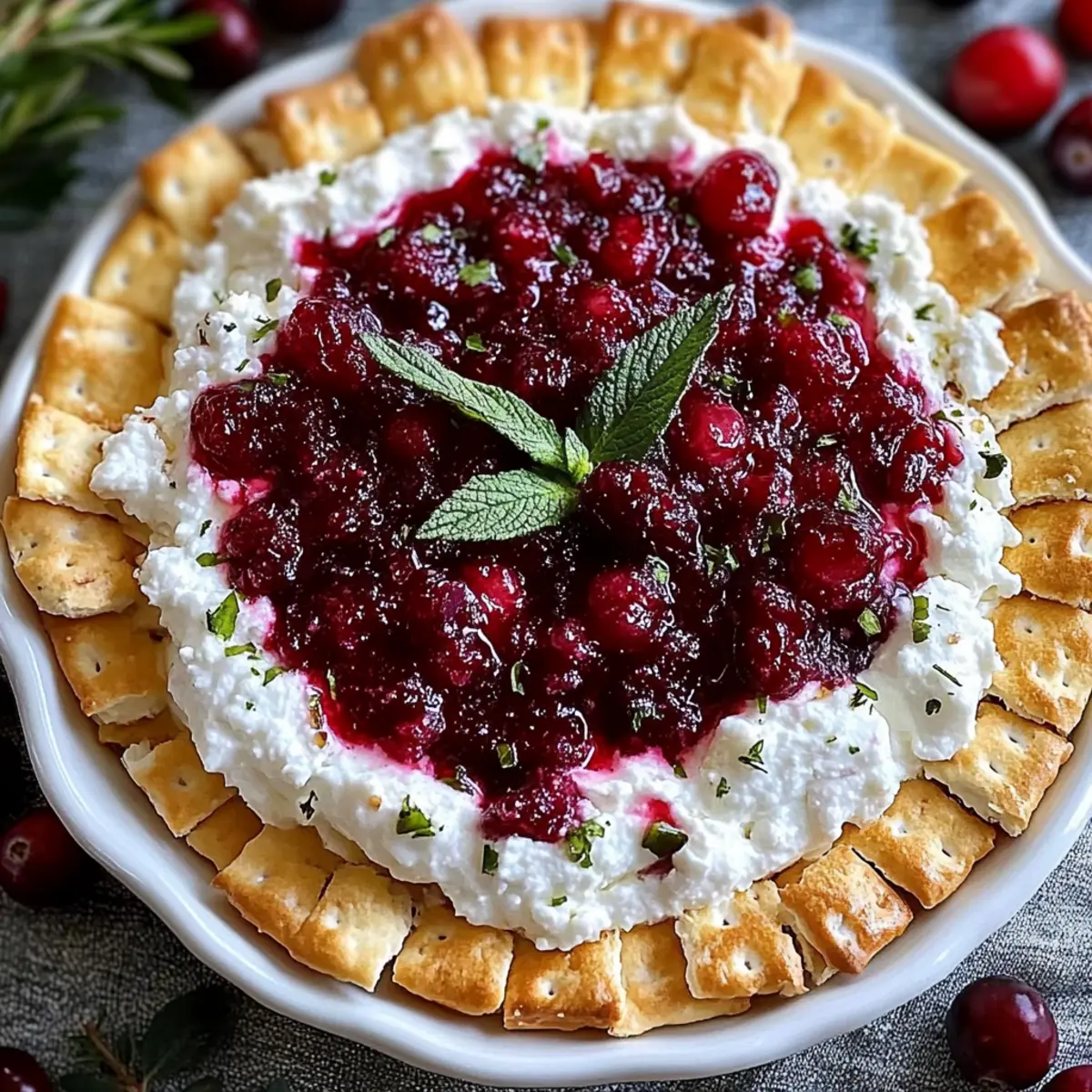 Cranberry Whipped Feta Dip