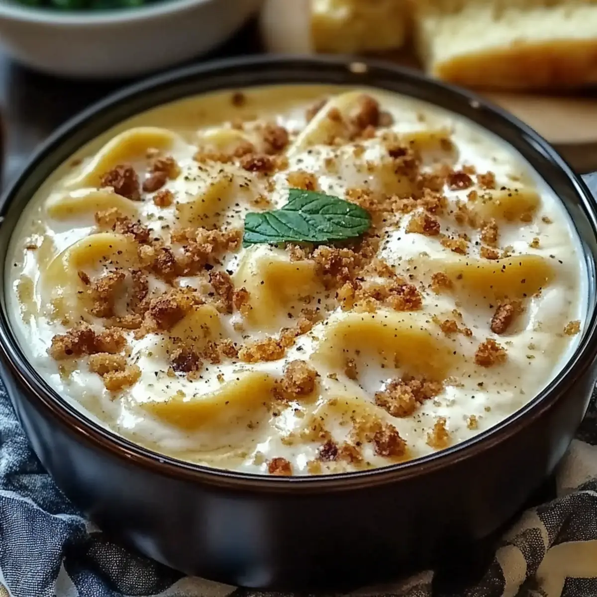 Creamy Alfredo Lasagna Soup