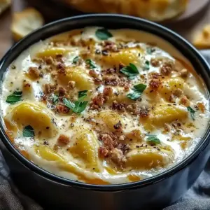 Creamy Alfredo Lasagna Soup