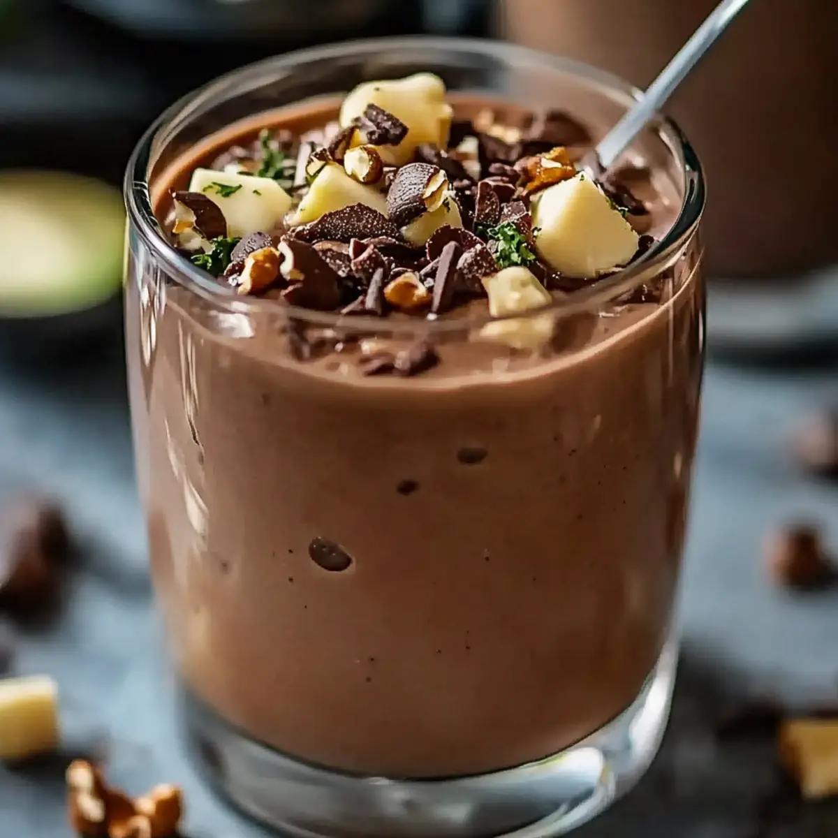 Creamy Chocolate Peanut Butter Protein Smoothie