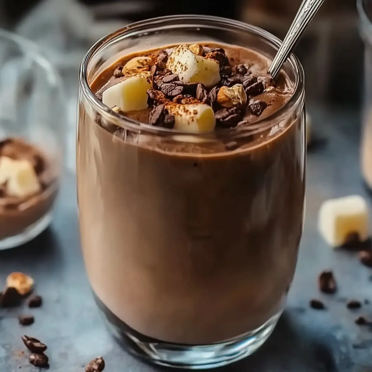 Creamy Chocolate Peanut Butter Protein Smoothie