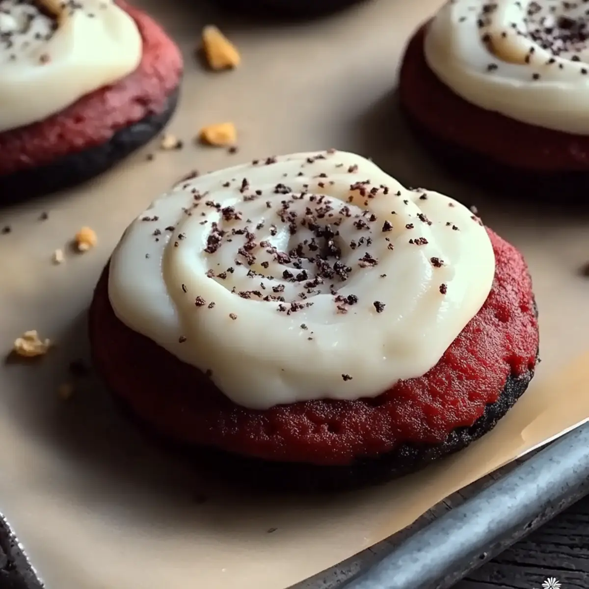 Crumbl Copy Cat Red Velvet Cupcake Cookies
