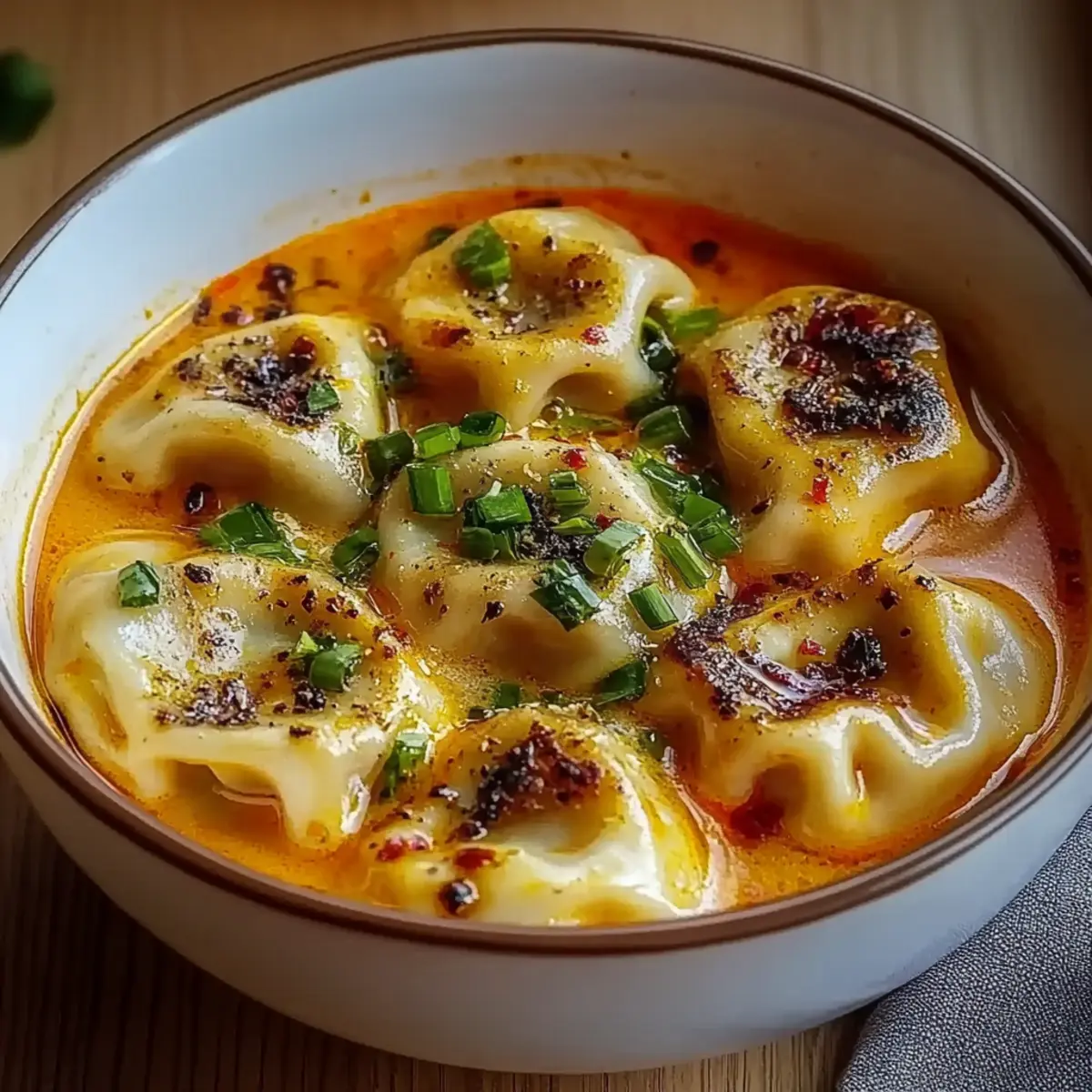 Dumplings Curry Soup