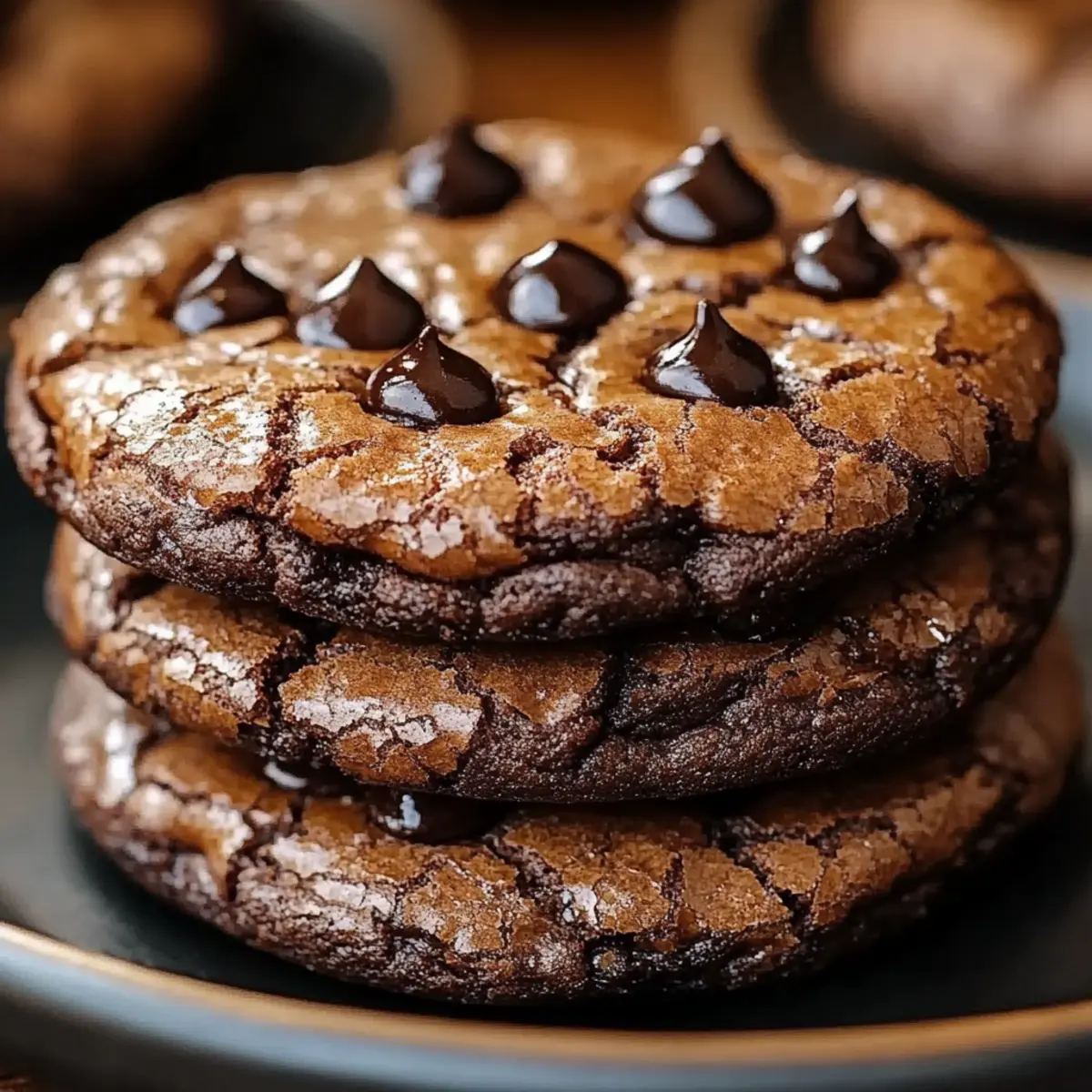 Espresso Chocolate Fudge Cookies