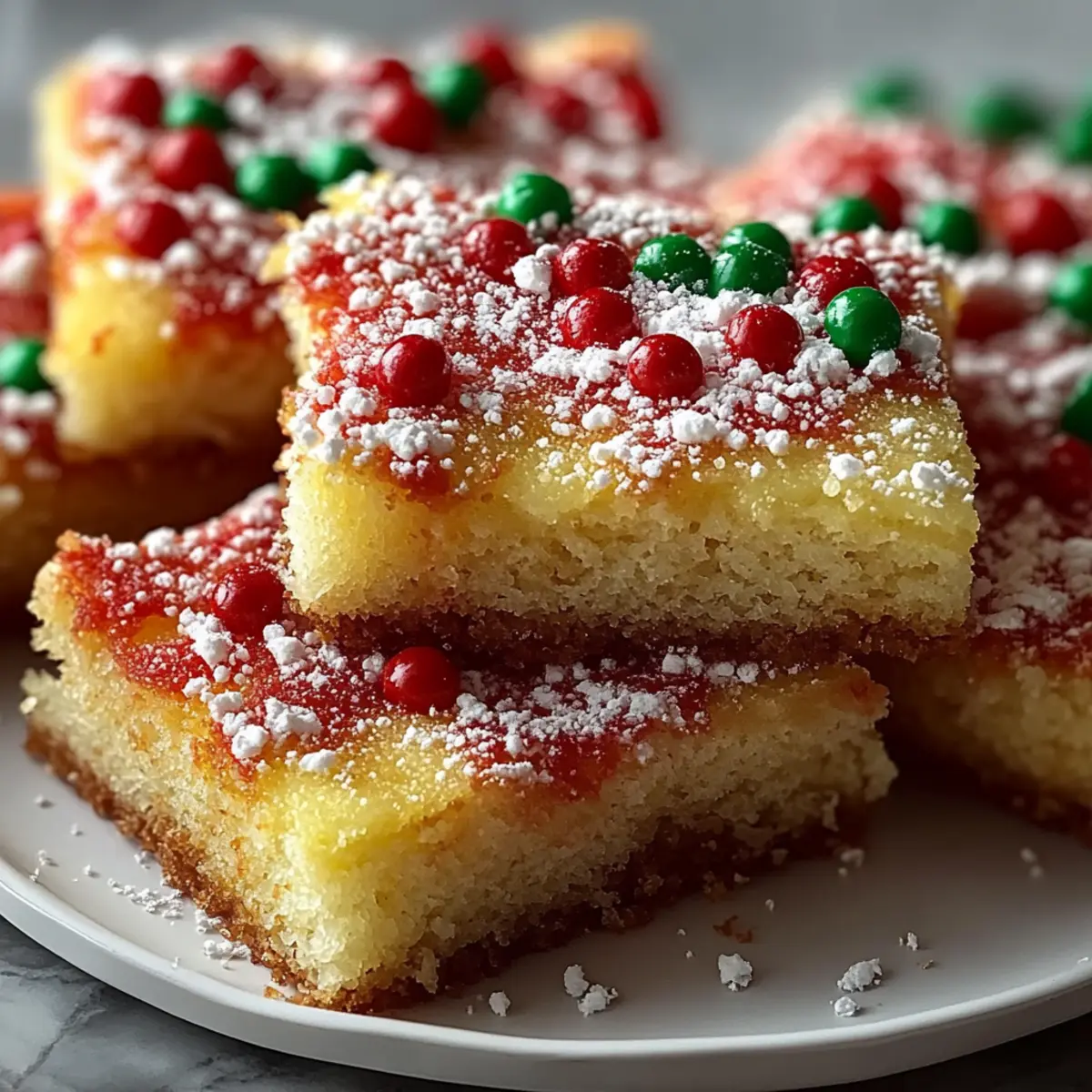 Festive Christmas Sugar Cookie Bars