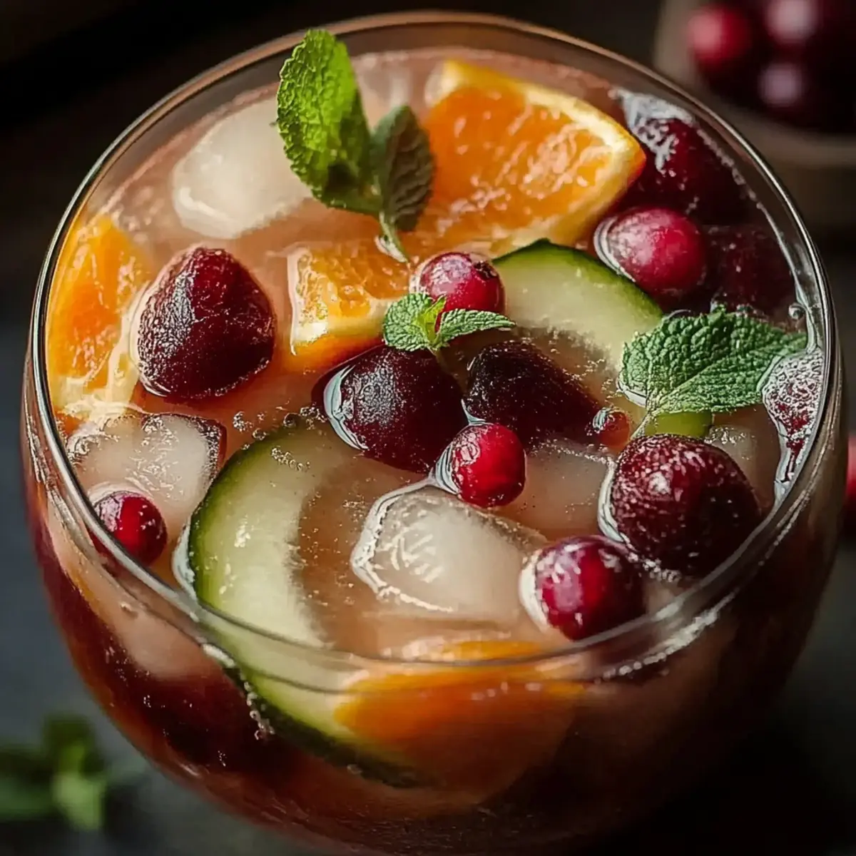 Festive White Christmas Sangria