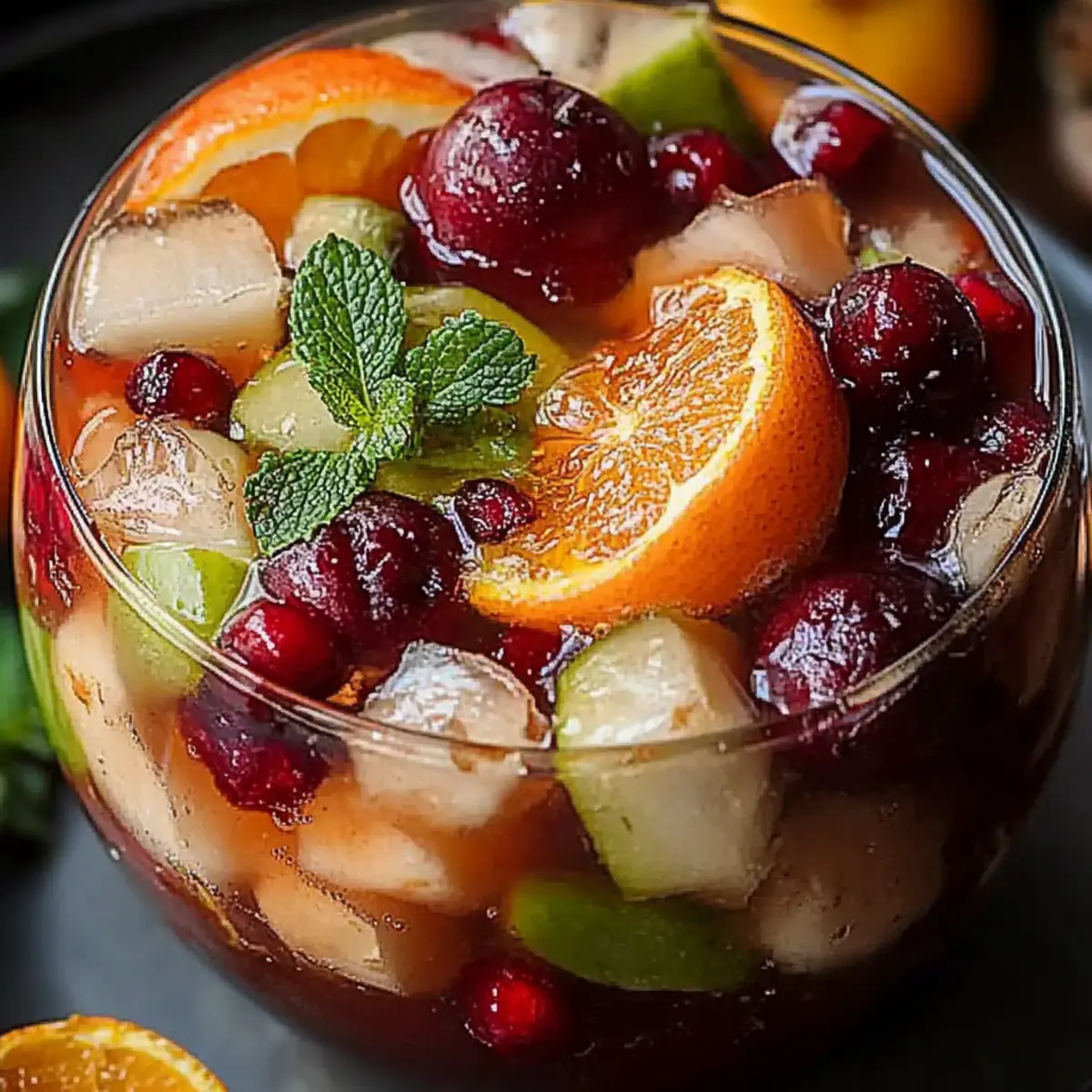 Festive White Christmas Sangria