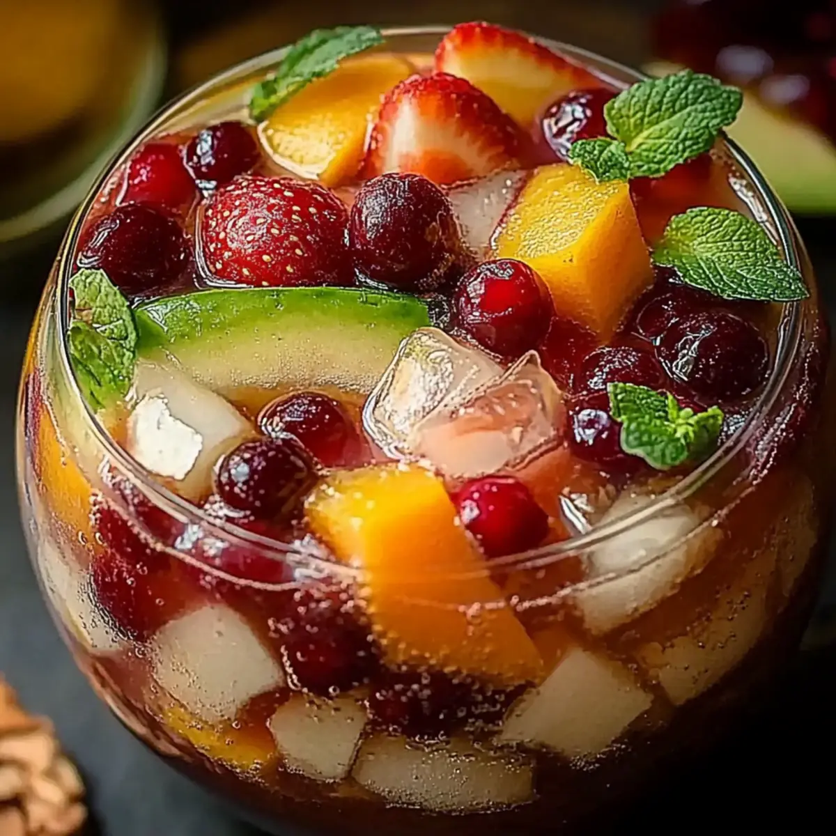 Festive White Christmas Sangria
