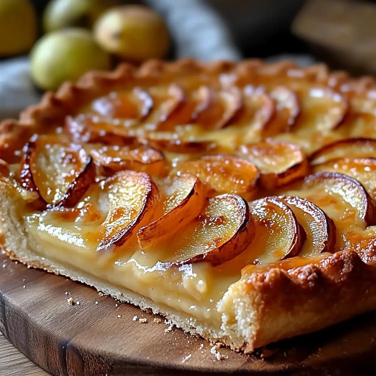 French Custard Pie with Apples