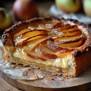 French Custard Pie with Apples