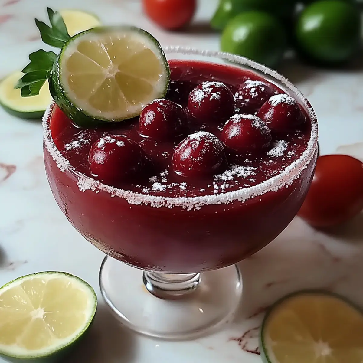 Frozen Cherry Lime Margarita