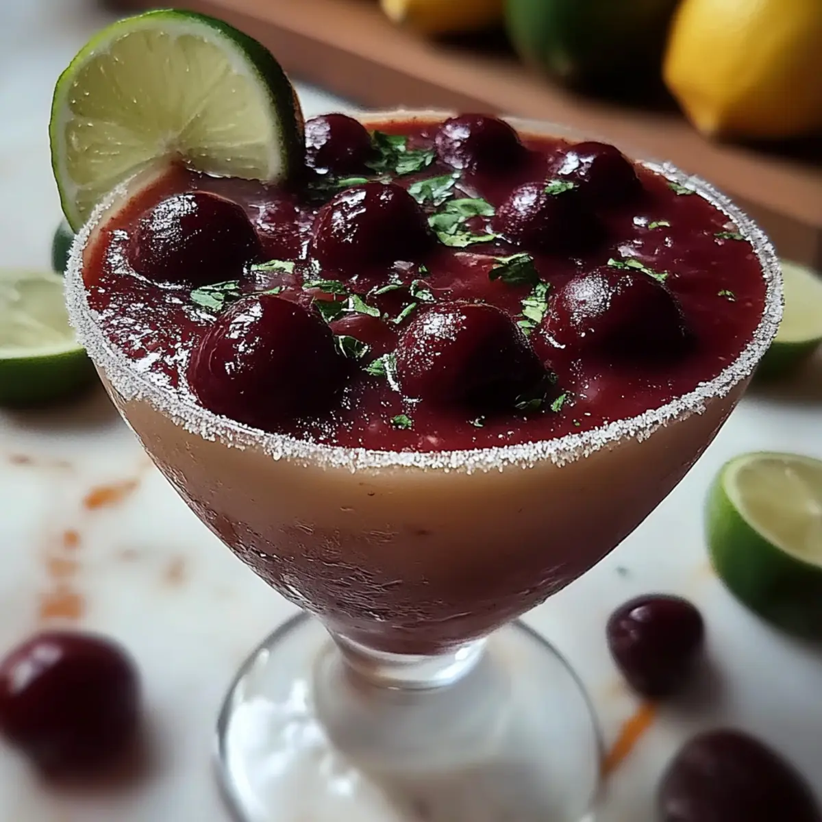 Frozen Cherry Lime Margarita