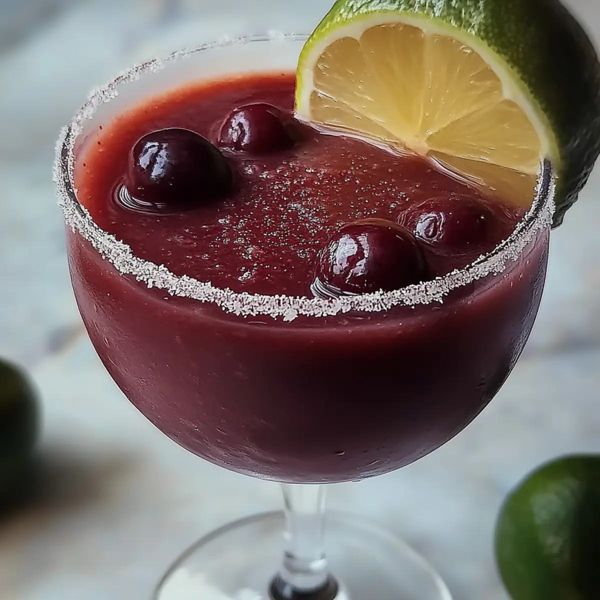 Frozen Cherry Lime Margarita