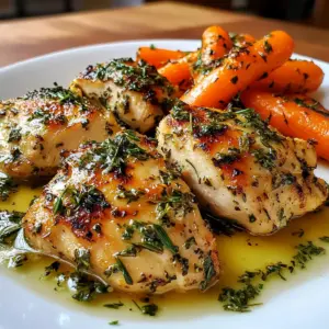 Garlic Herb Chicken & Carrot Plate