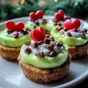 Grinch Mini Cheesecakes