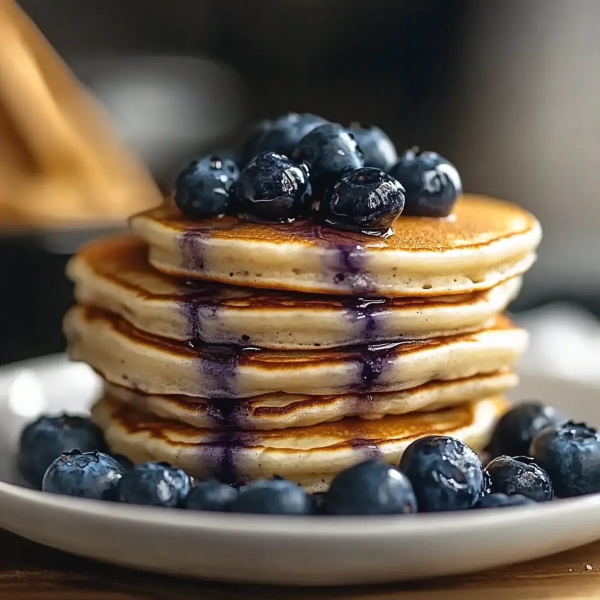 High-Protein Blueberry Pancakes