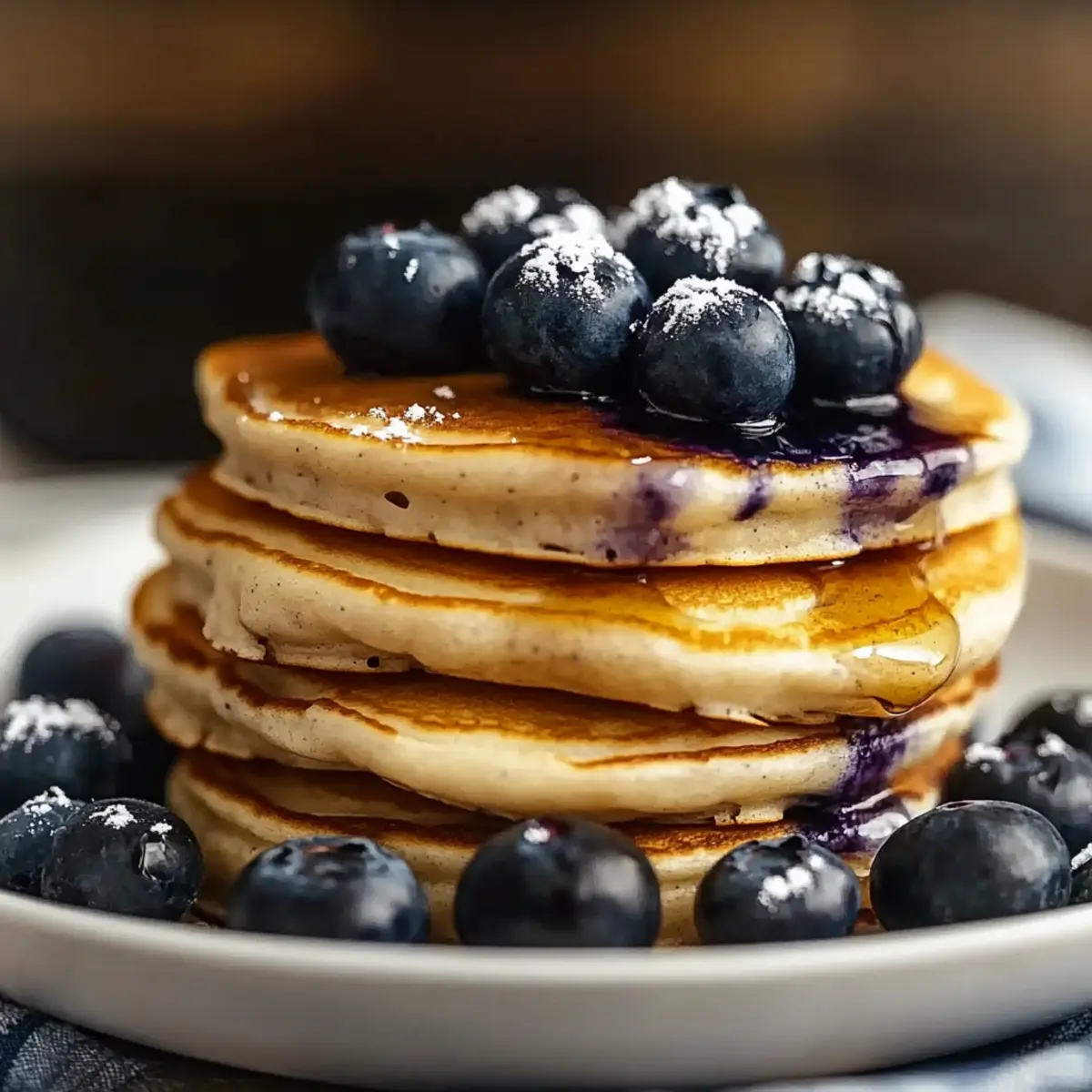 High-Protein Blueberry Pancakes