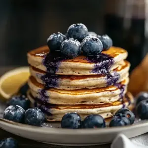 High-Protein Blueberry Pancakes