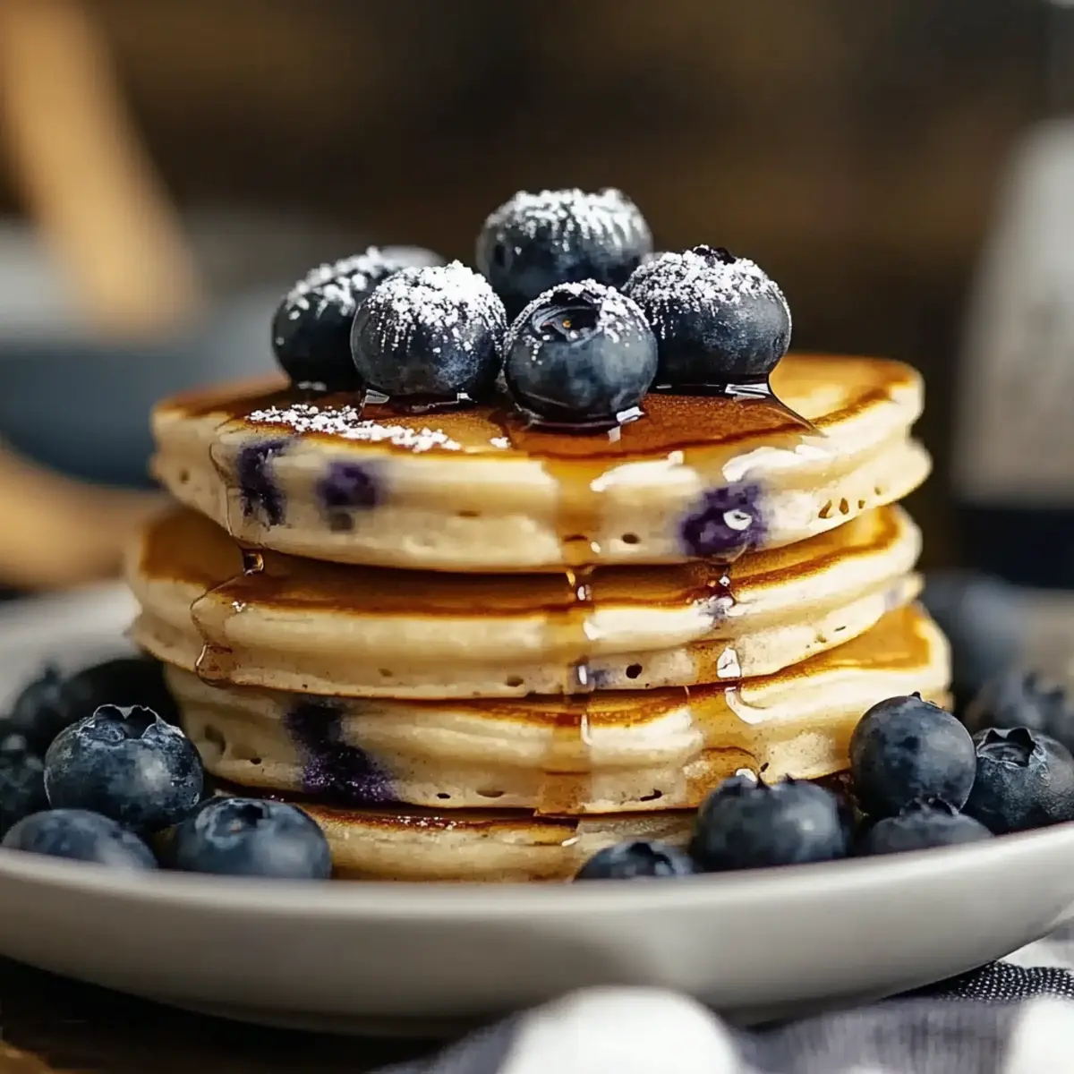 High-Protein Blueberry Pancakes