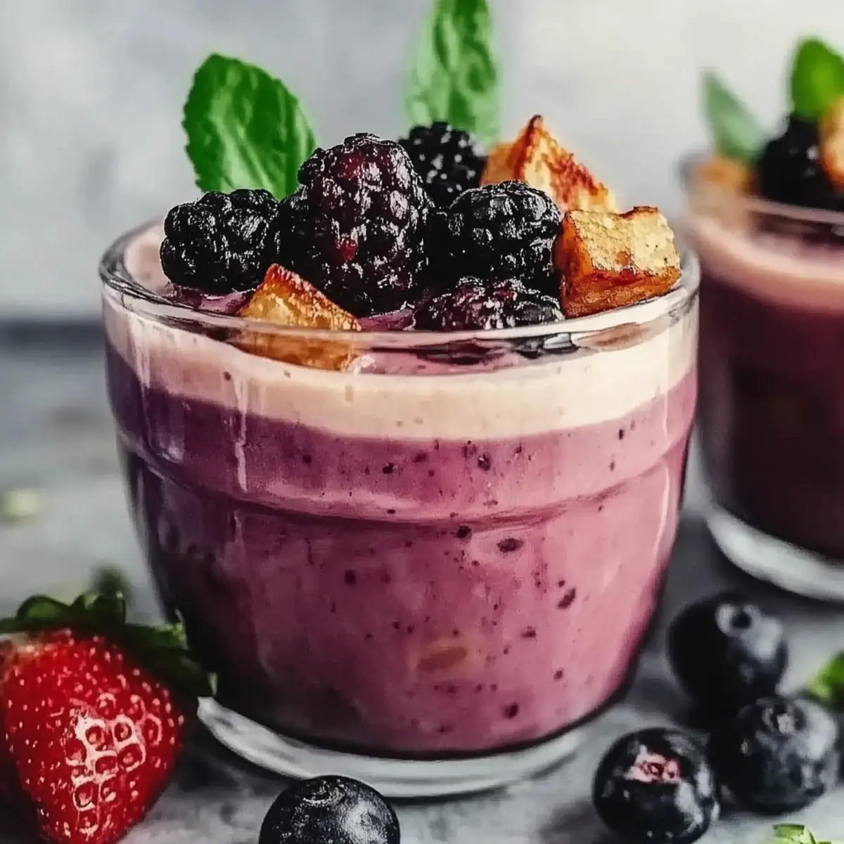 High Protein Berries Smoothie