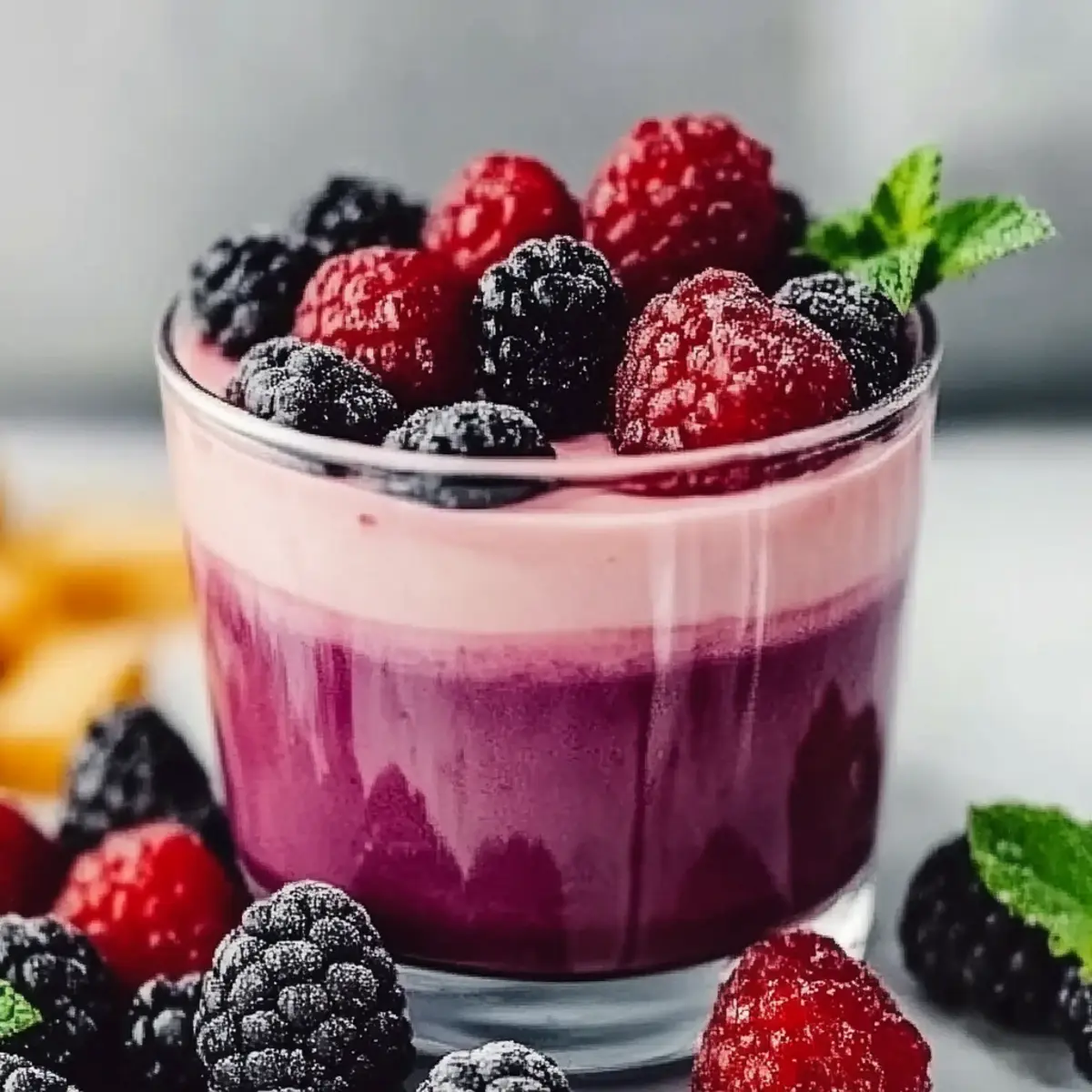 High Protein Berries Smoothie