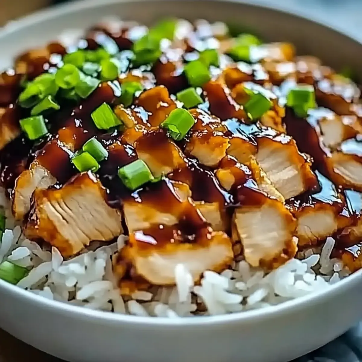 Honey BBQ Chicken Rice