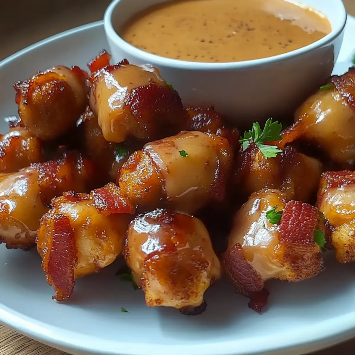Honey Bacon Chicken Bites