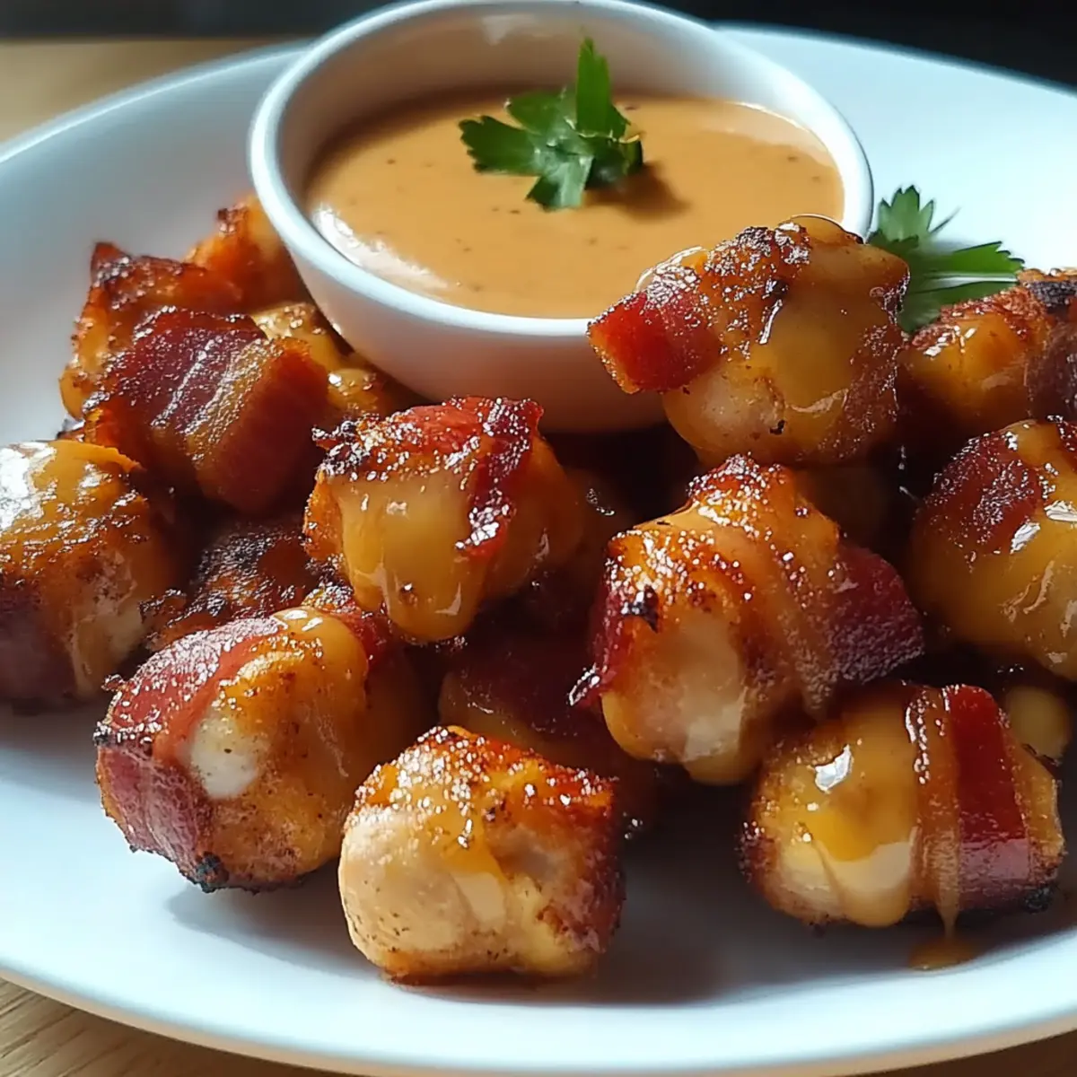 Honey Bacon Chicken Bites