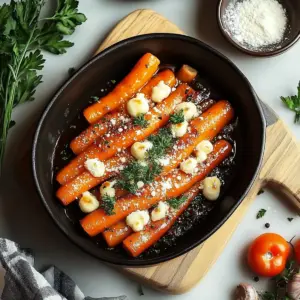 Honey Garlic Butter Roasted Carrots