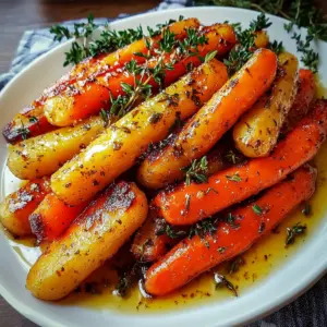 Honey Roasted Carrots with Thyme