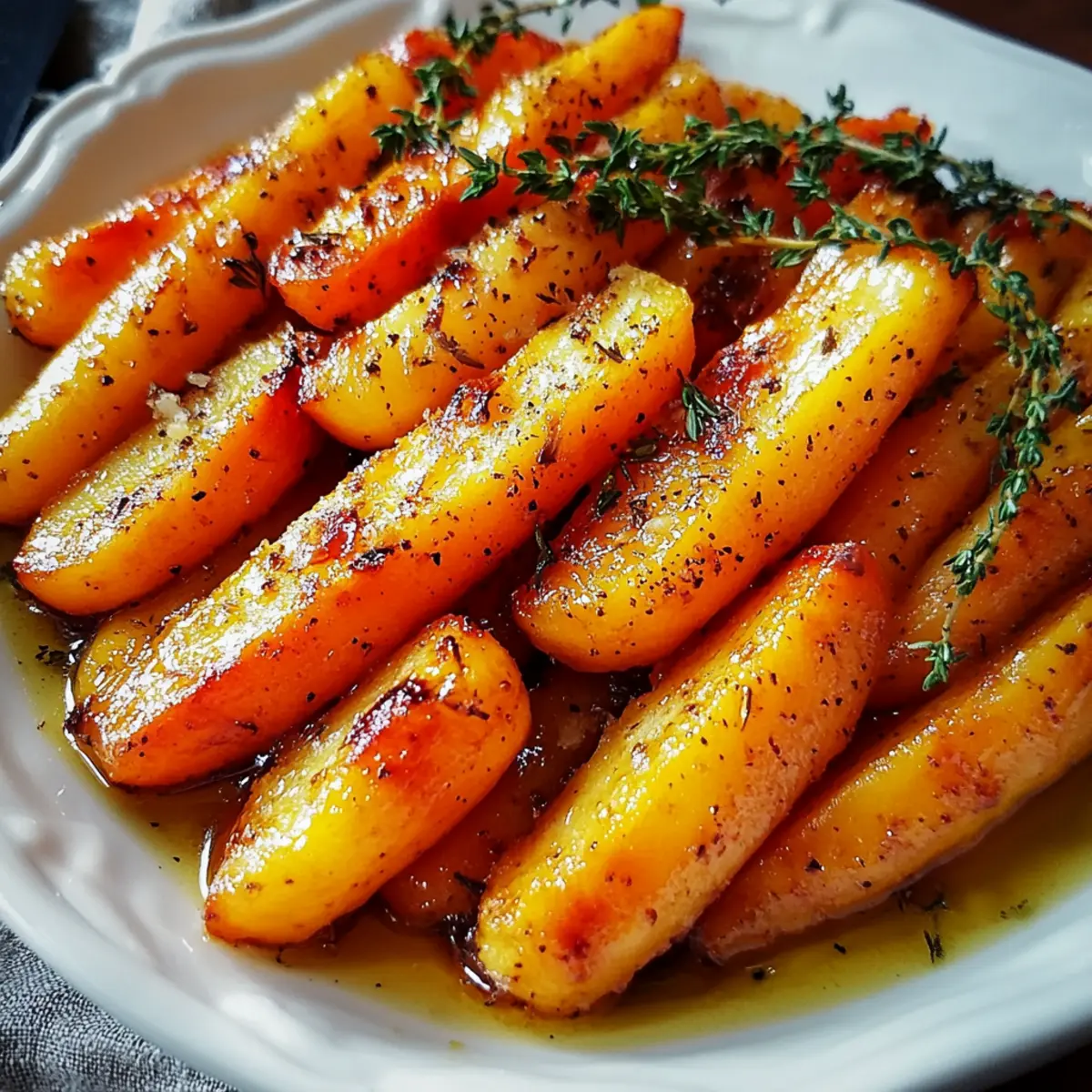 Honey Roasted Carrots with Thyme