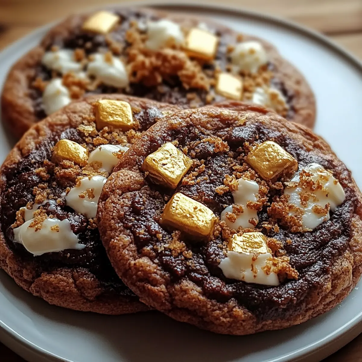 Hot Chocolate Cookies with Mini Marshmallows