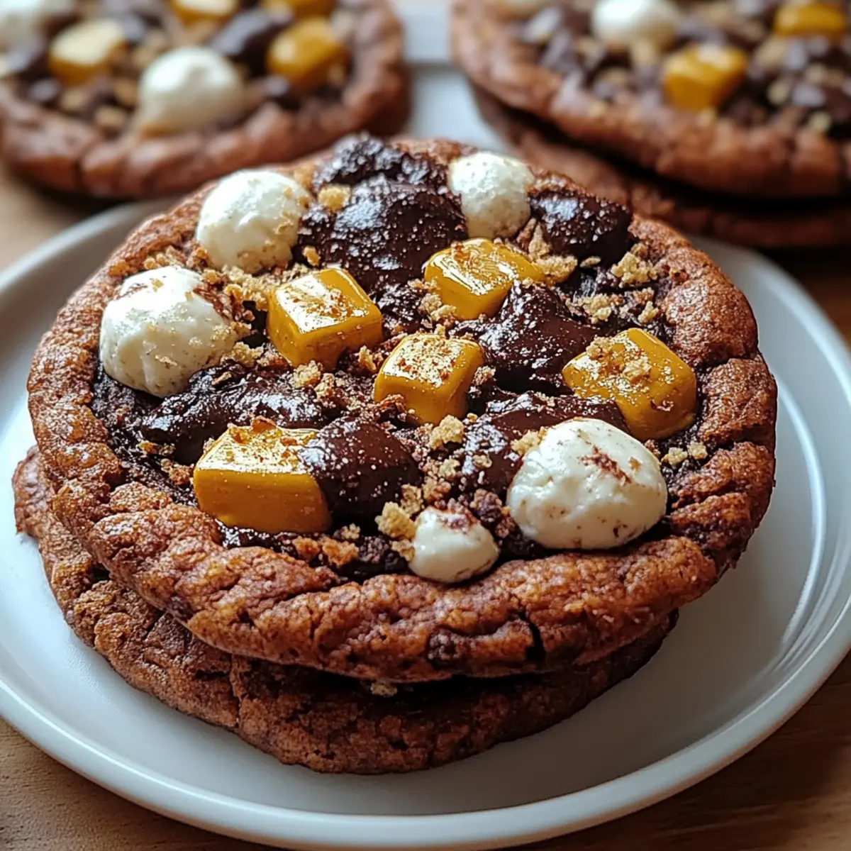 Hot Chocolate Cookies with Mini Marshmallows