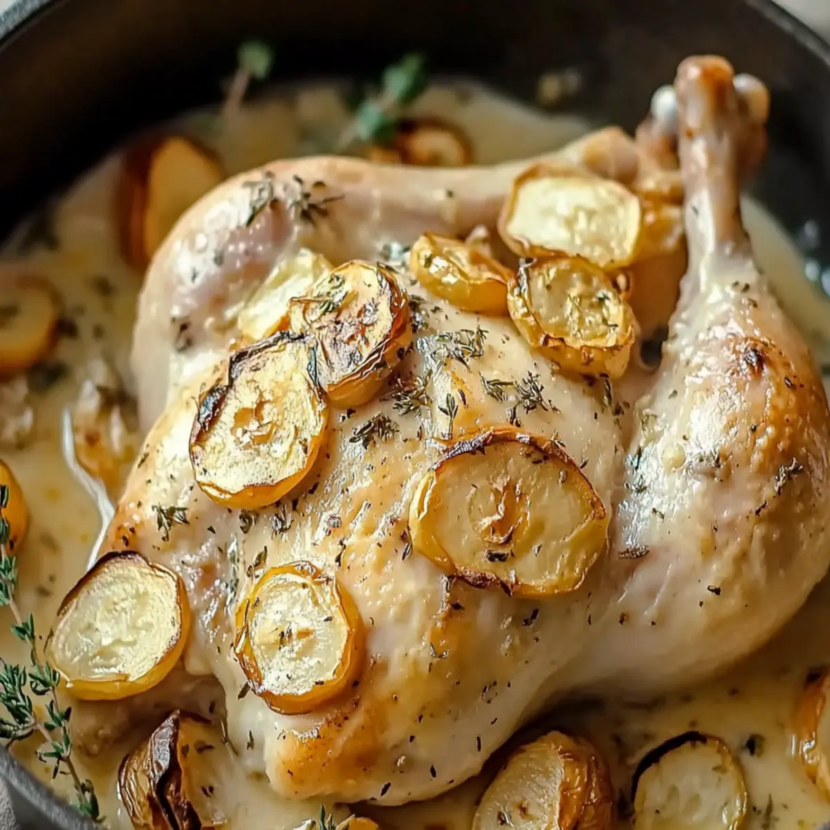Lemon Herb Pot Roast Chicken