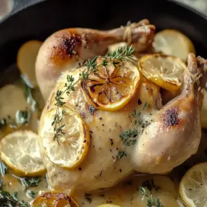 Lemon Herb Pot Roast Chicken