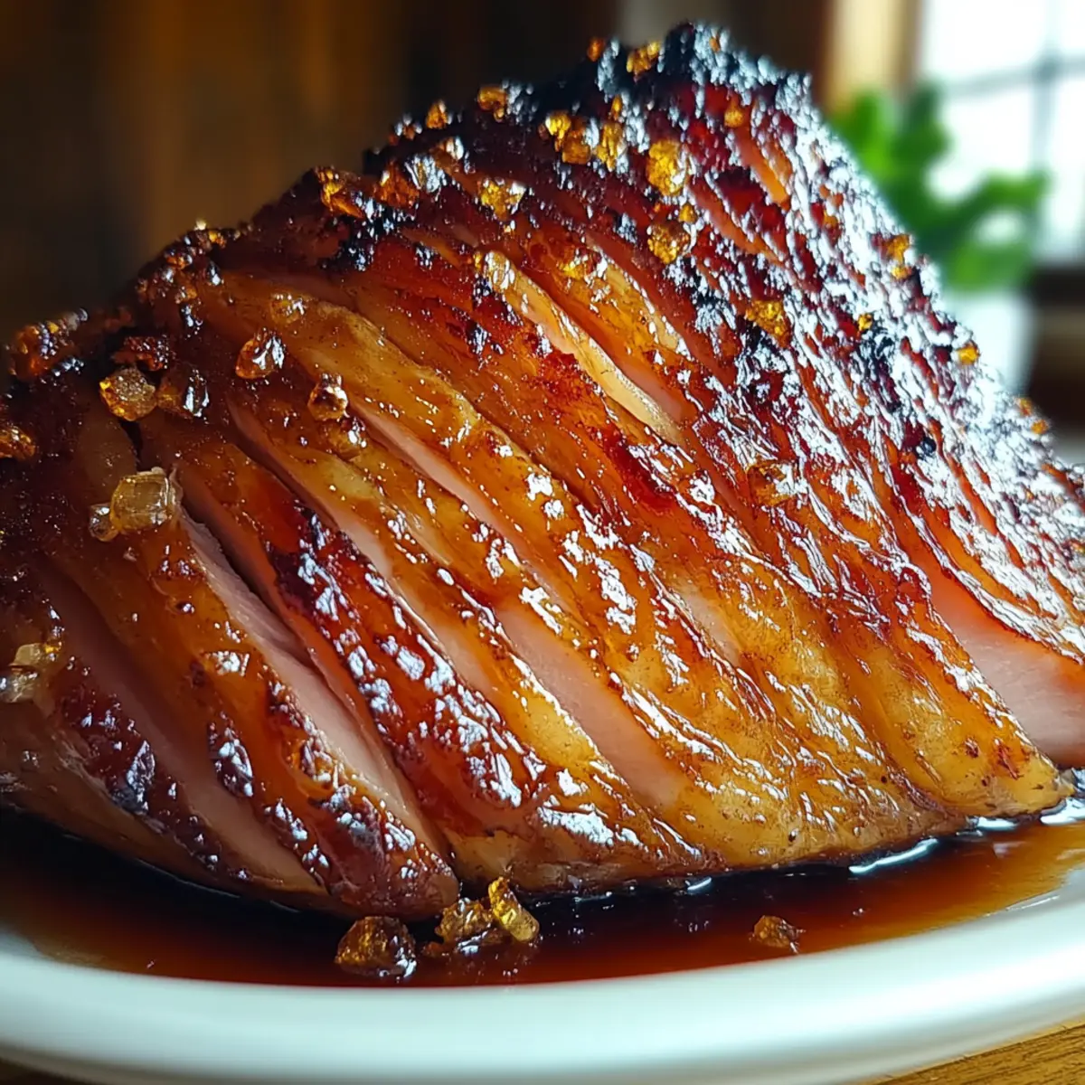 Maple Bourbon Glazed Ham