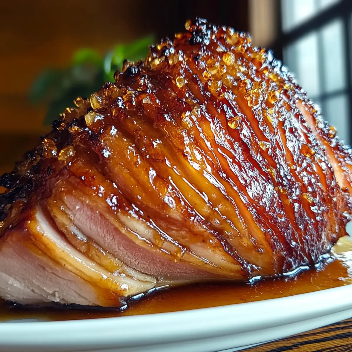 Maple Bourbon Glazed Ham