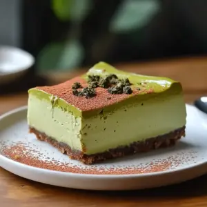 Matcha Japanese Cheesecake
