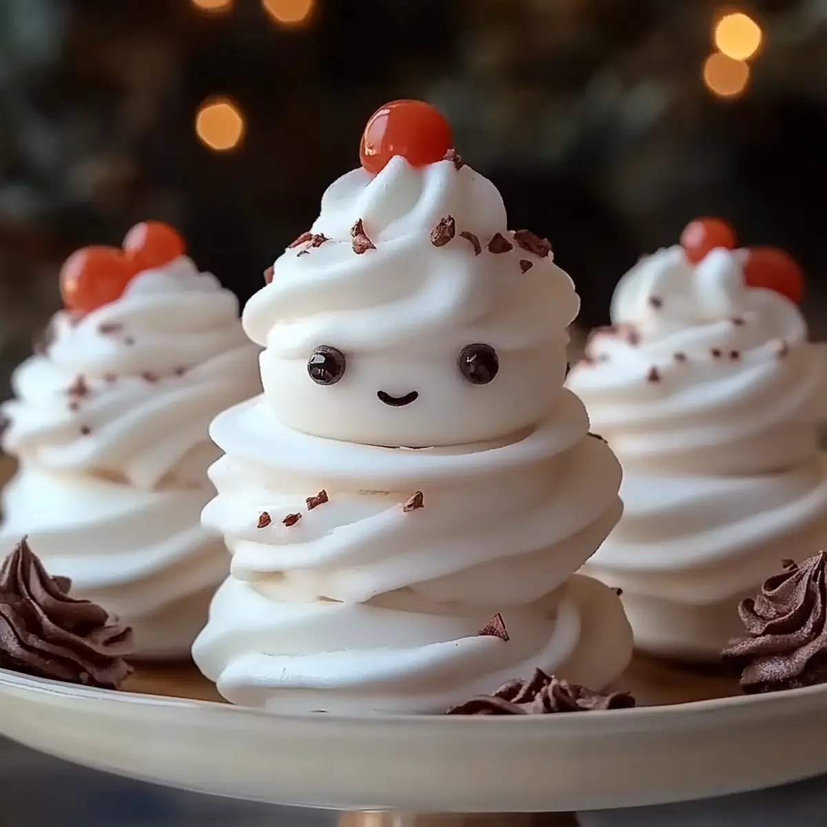 Meringue Snowmen Cookies