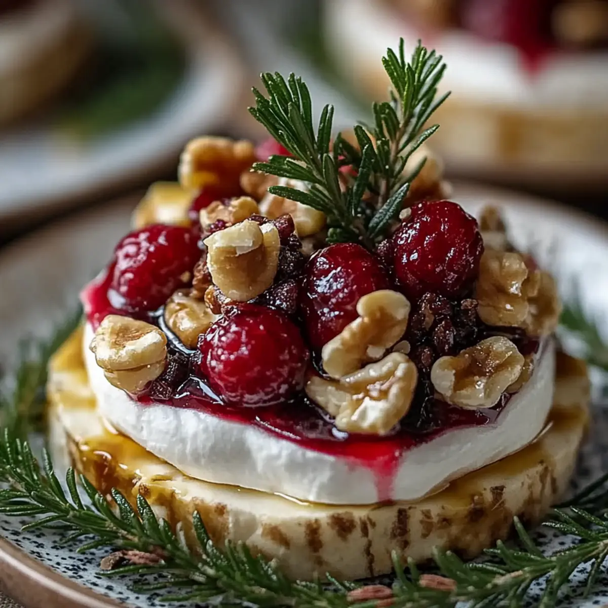 Mini Brie Christmas Trees