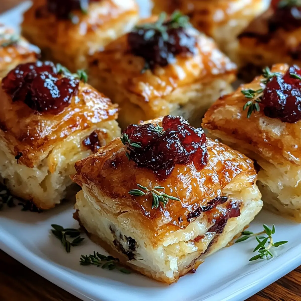 Mini Cranberry Brie Bites