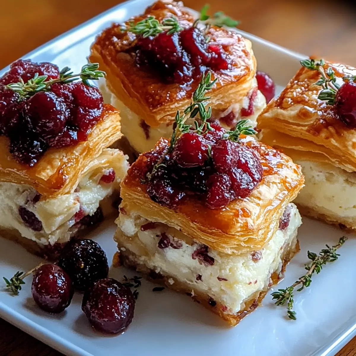 Mini Cranberry Brie Bites
