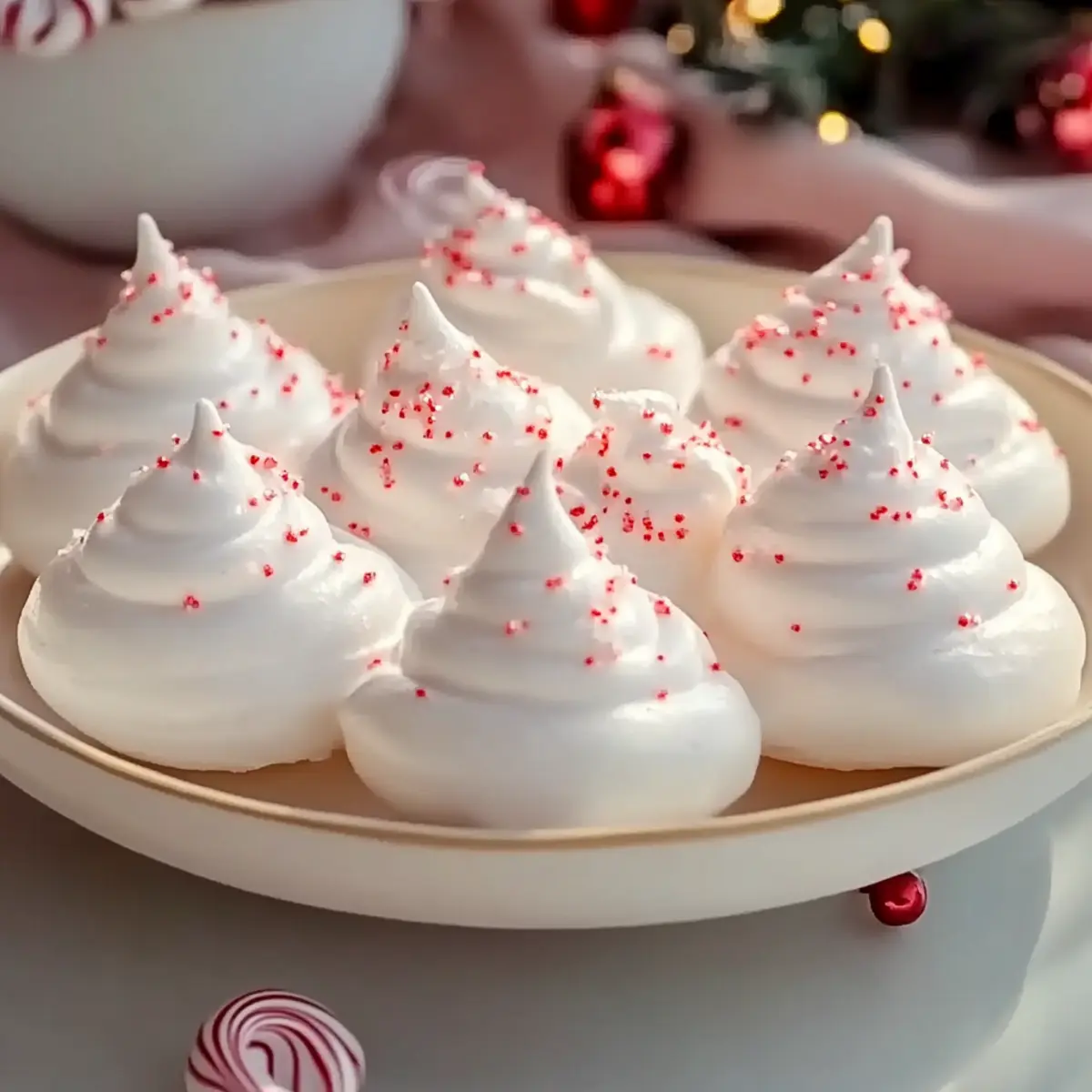 Peppermint Meringues