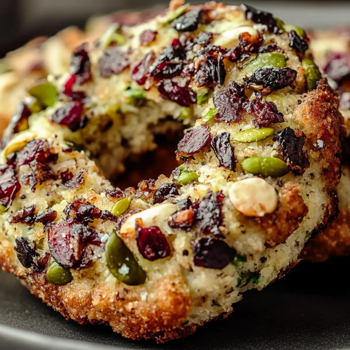 Pistachio Cranberry Wreath Cookies