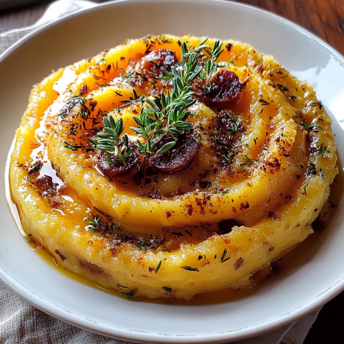 Roasted Garlic Mashed Butternut Squash